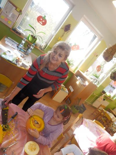 Hry s dýněmi ve třídě Včeliček